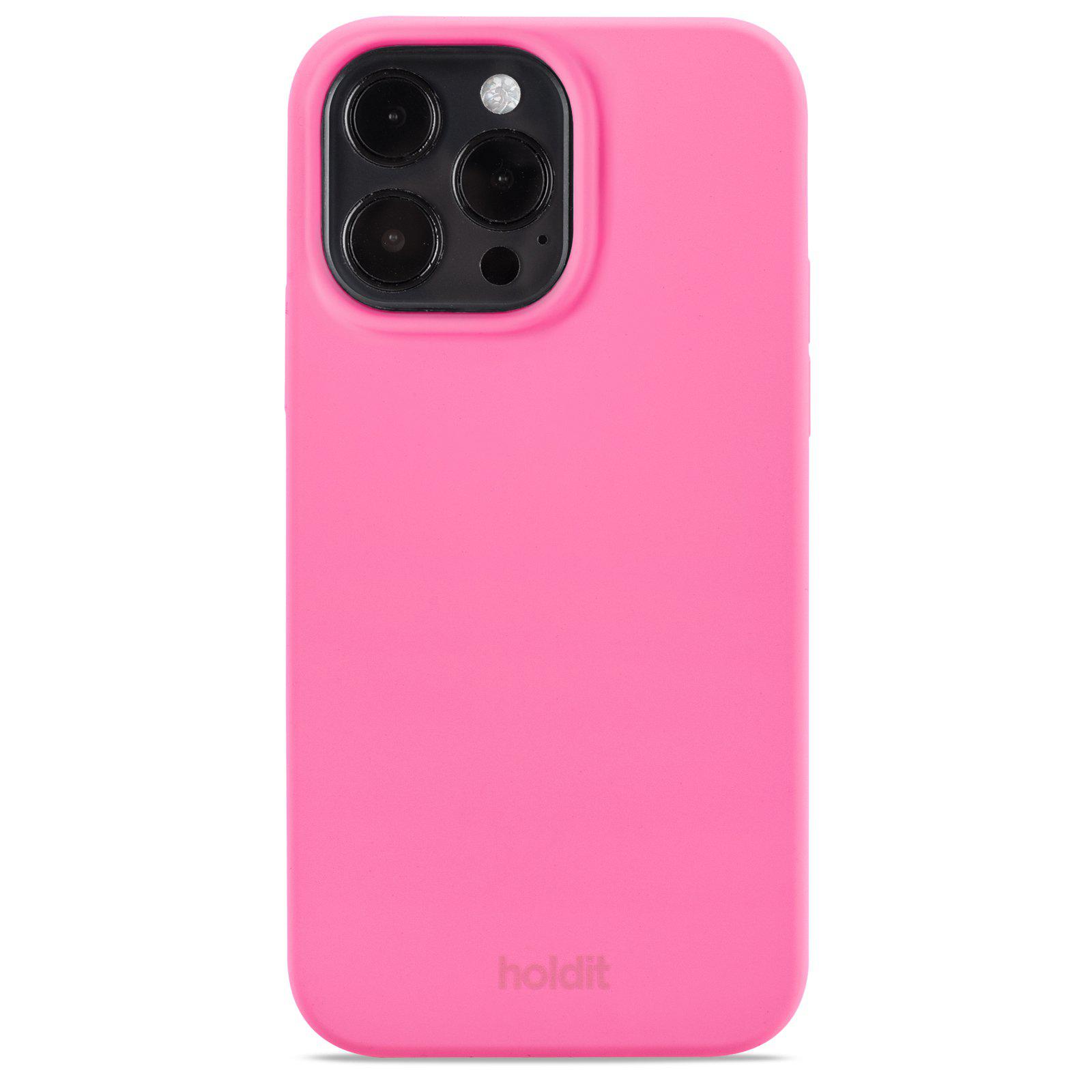 Гръб Holdit Silicone Case за iPhone 14 Pro Max - Розов