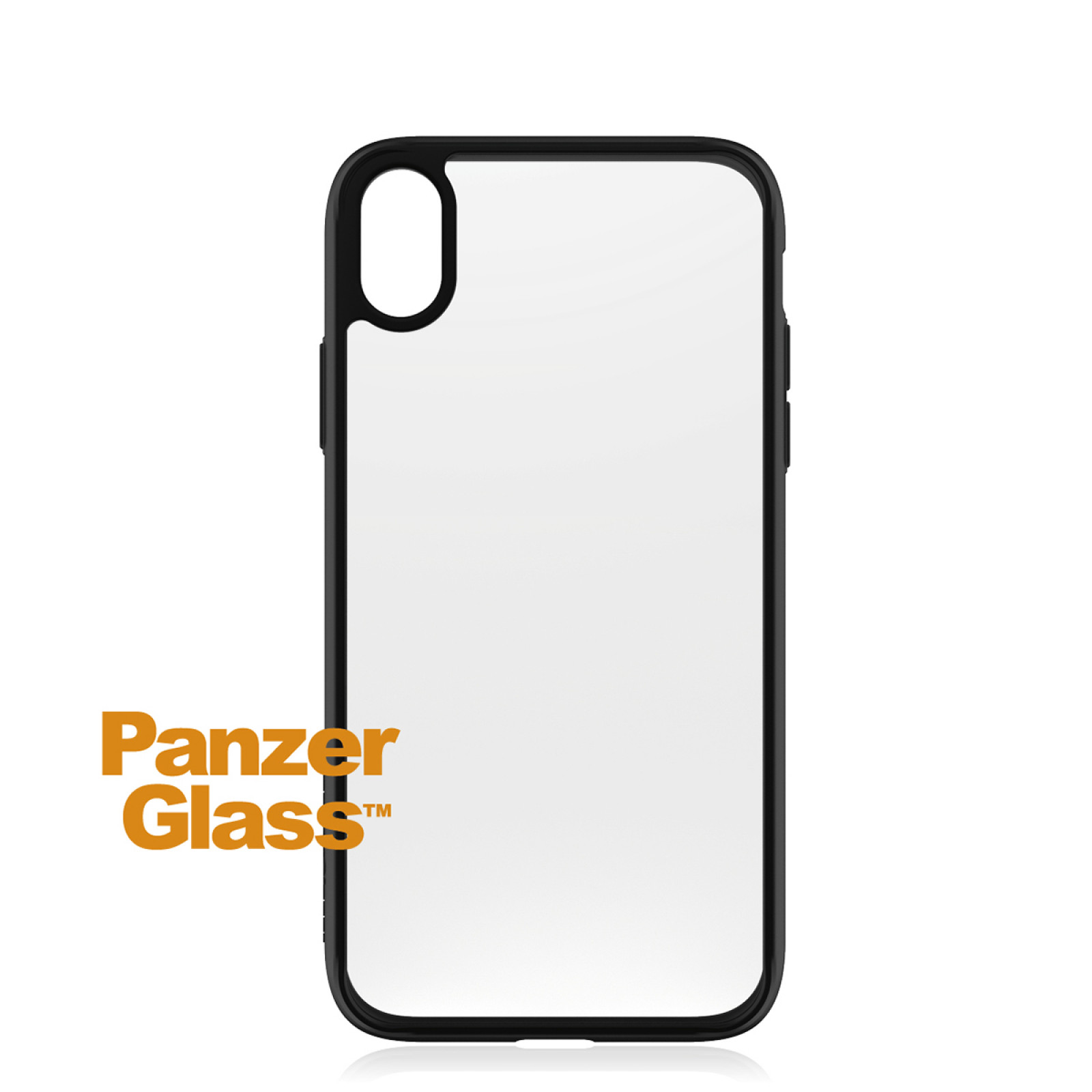 Гръб PanzerGlass за IPhone XR  Clear Case - Черна рамка