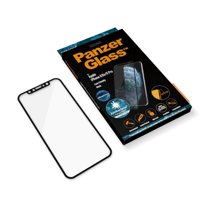 Стъклен протектор PanzerGlass за Apple Iphone X/Xs / 11 Pro, Anti-Bluelight, CaseFriendly, Antibacterial