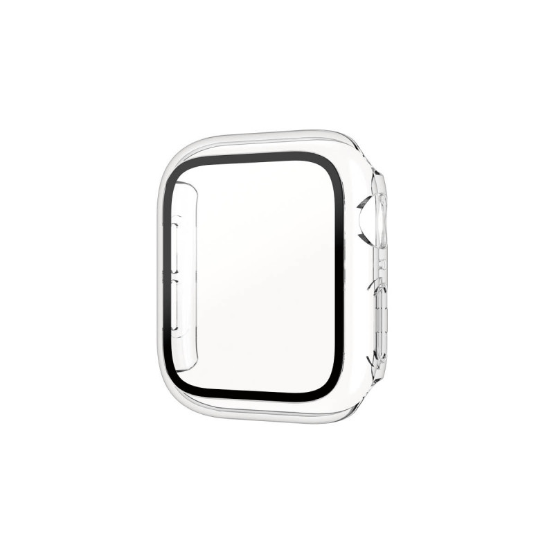 Стъклен протектор за часовник със силиконова рамка PanzerGlass за Apple watch Series 7, 41 mm, AntiBacteria - Прозрачна рамка