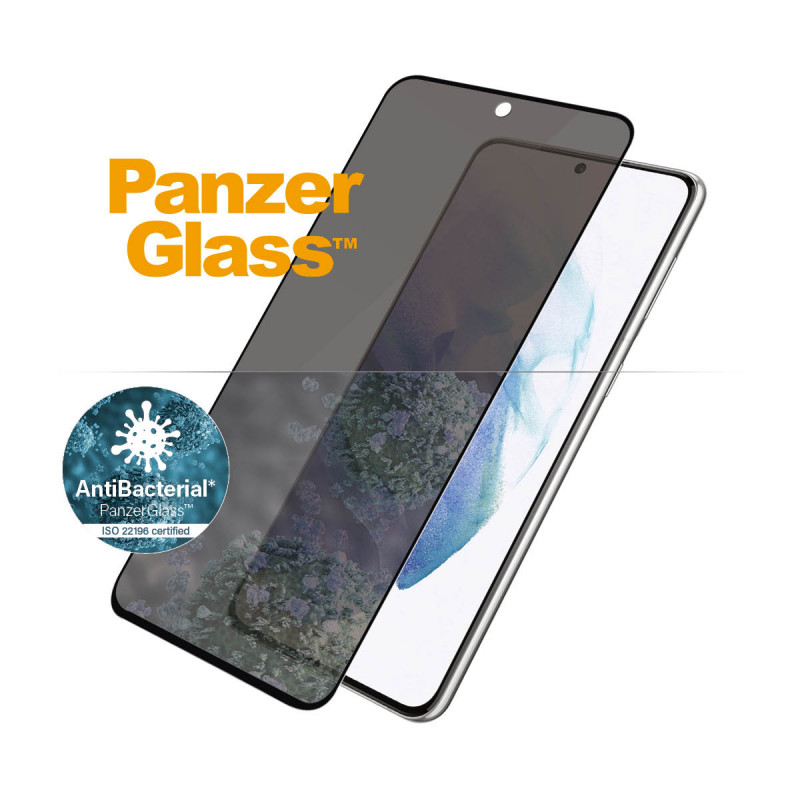 Стъклен протектор PanzerGlass за Samsung Galaxy S21 Plus Privacy, CaseFriendly, Black AB