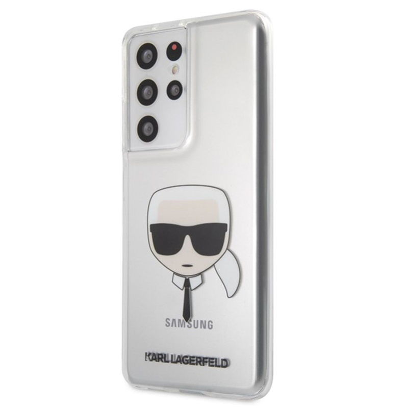 Гръб Karl Lagerfeld Choupette Eats Cover for Samsung Galaxy S21 Ultra - Прозрачен