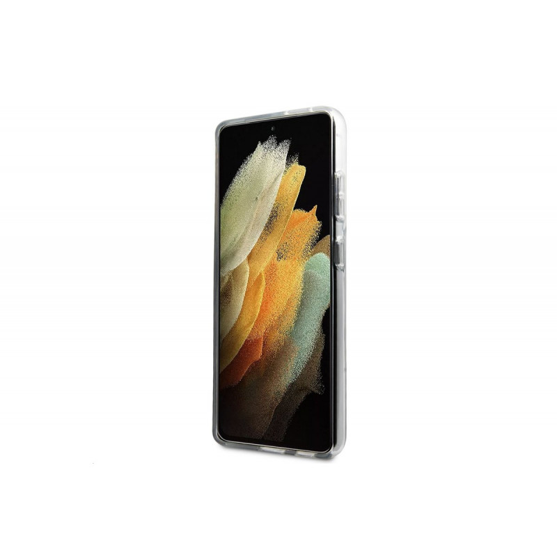 Гръб Karl Lagerfeld PC/TPU Choupette Eats Cover for Samsung Galaxy S21 Ultra - Прозрачен
