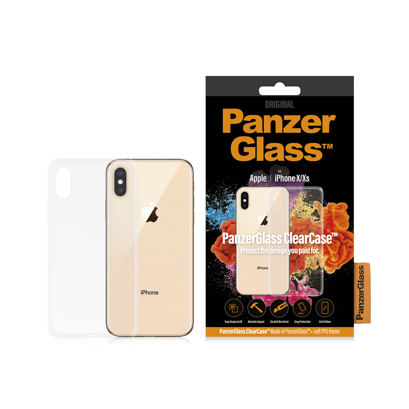 Гръб PanzerGlass за IPhone X/XS  Clear Case - Прозрачен