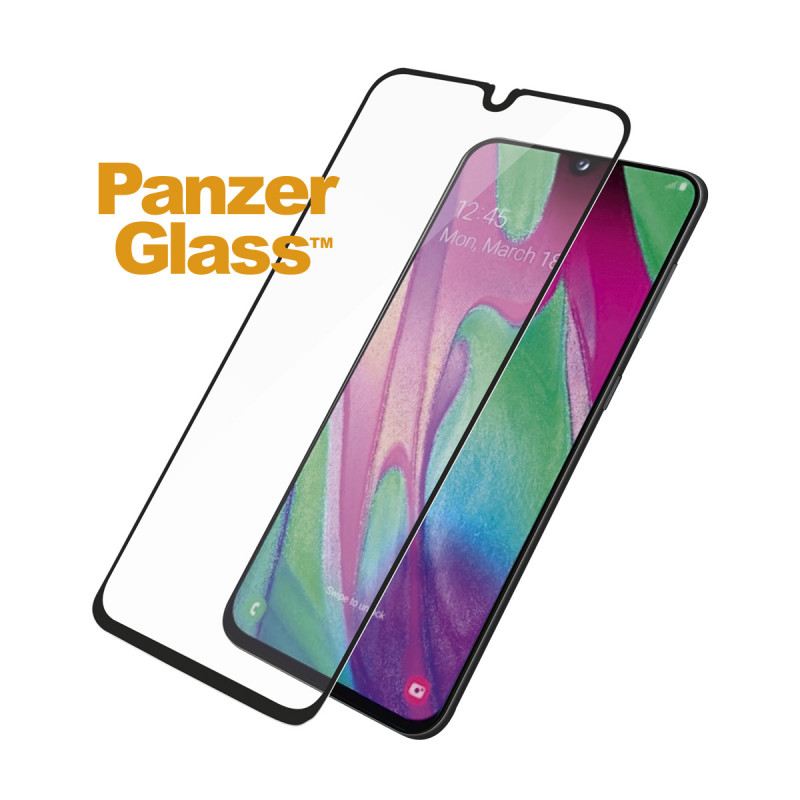 Стъклен протектор PanzerGlass за Samsung Galaxy A40 CaseFriendly -Черен