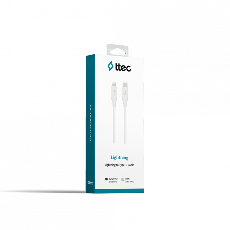 Кабел ttec Type-C - Lightning Fast Charging Cable ...