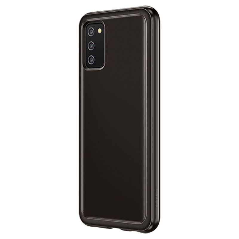 Гръб  Samsung Soft Clear Cover for Galaxy A03s  EF-QA038TBE - Черен