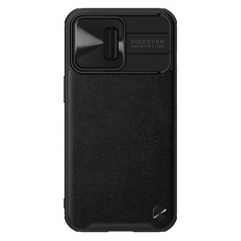 Гръб Nillkin leather camshield за Iphone 13 Pro - Черен,
