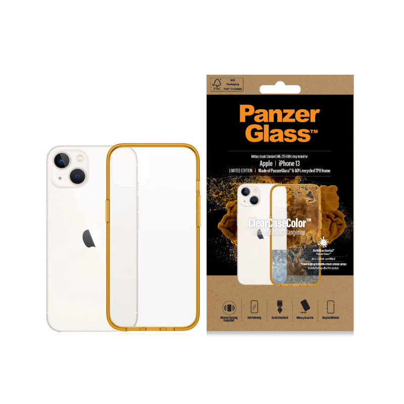 Гръб PanzerGlass за IPhone 13/14 , ClearCase - Ора...