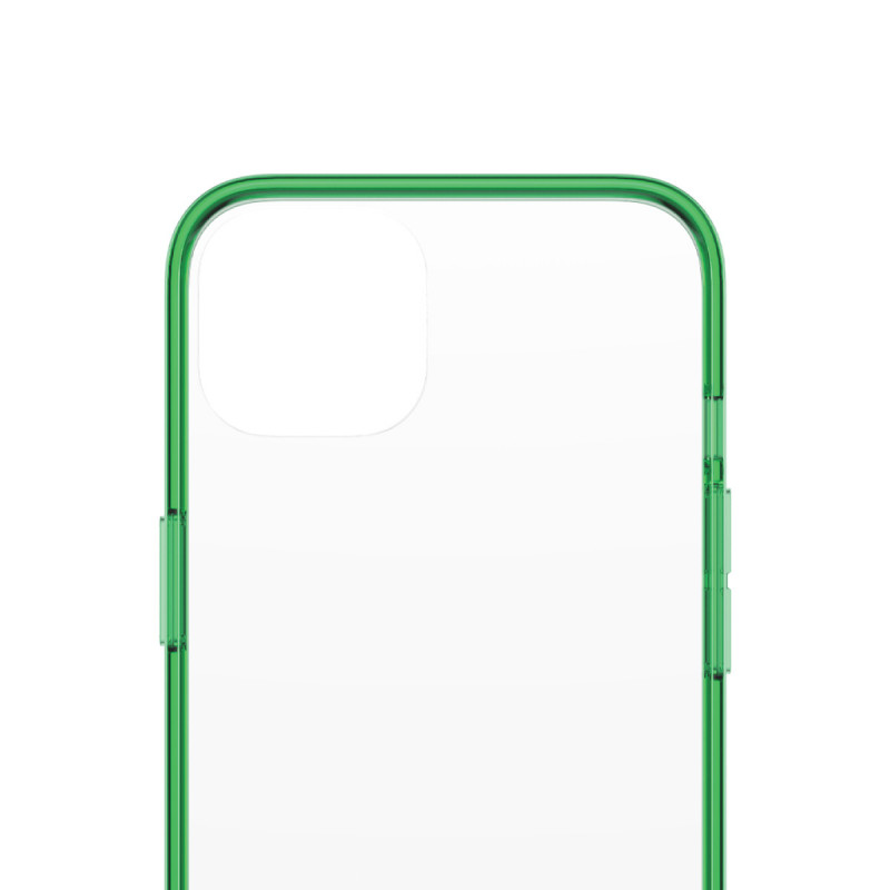 Гръб PanzerGlass за IPhone 13 , ClearCase - Зелена рамка