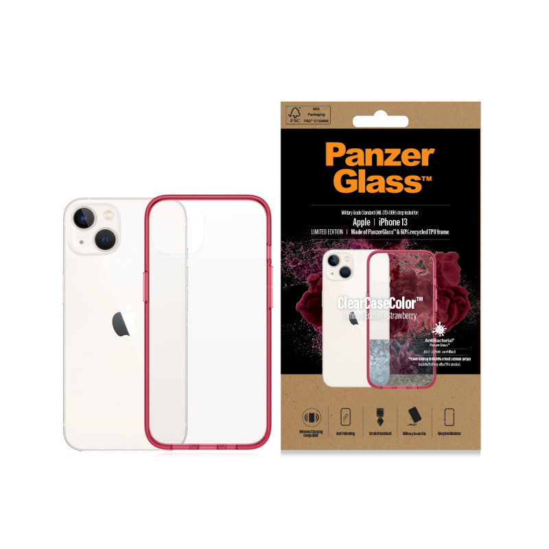 Гръб PanzerGlass за IPhone 13/14 , ClearCase - Чер...