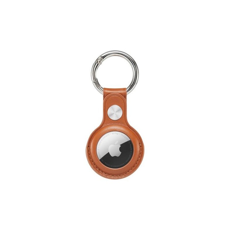Калъф - ключодържател за Appple AirTag Keyring - Кафяв