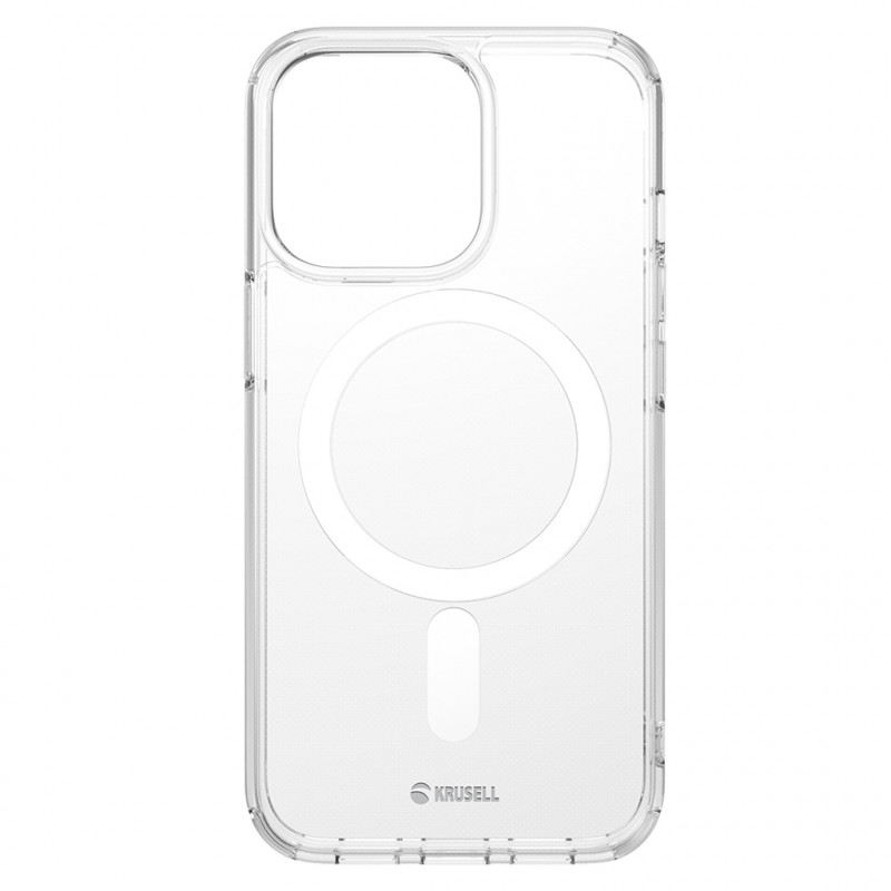 Гръб Krusell  Magnetic Clear Cover за Iphone 13 Pro - Прозрачен