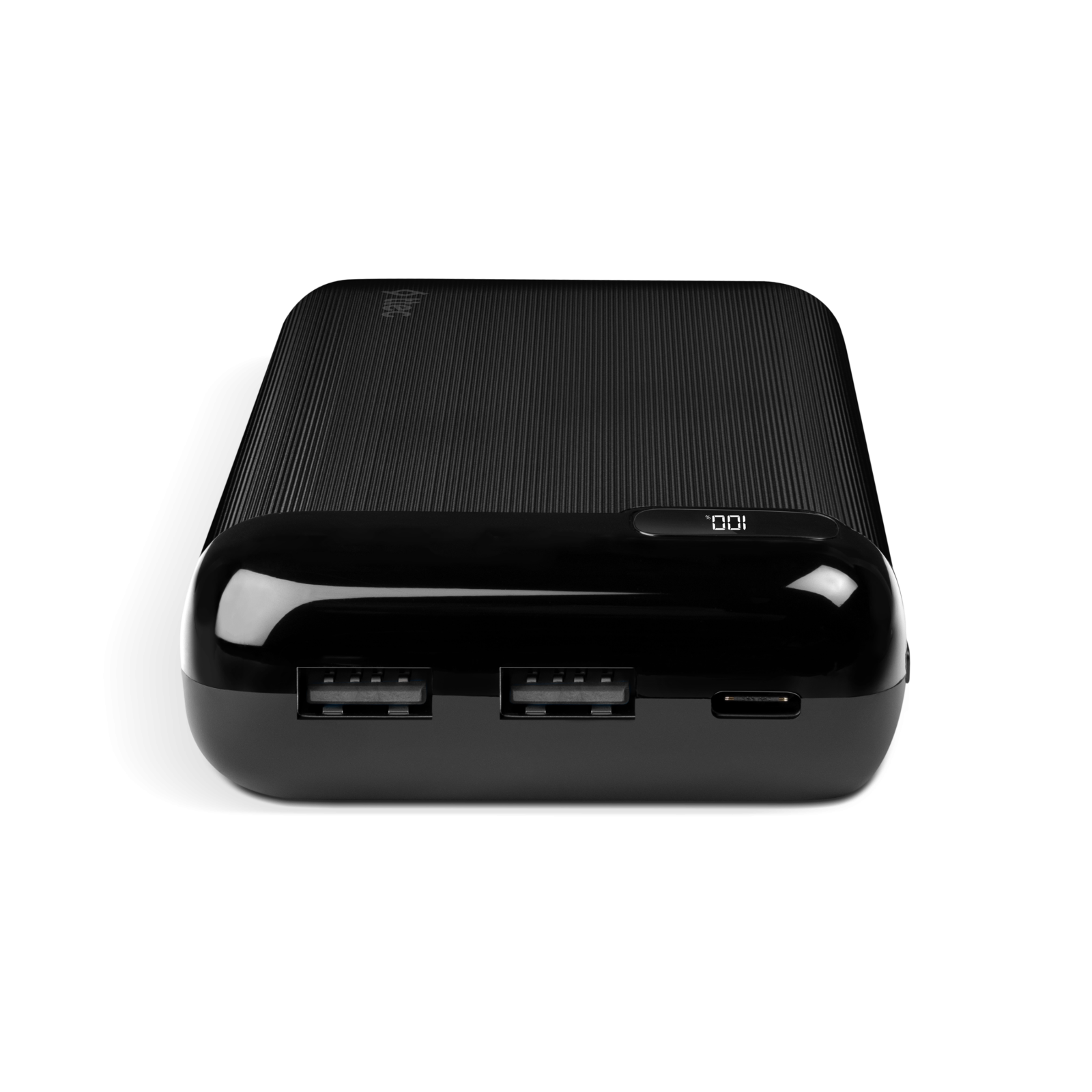 Външна батерия PowerSlim LCD 20.000 mAh Powerbank With  USB-C Input/Output - Черна