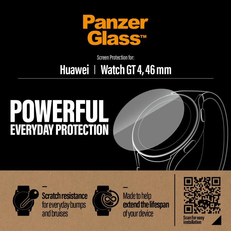 Стъклен протектор за часовник PanzerGlass за Huawei WATCH GT4 46mm