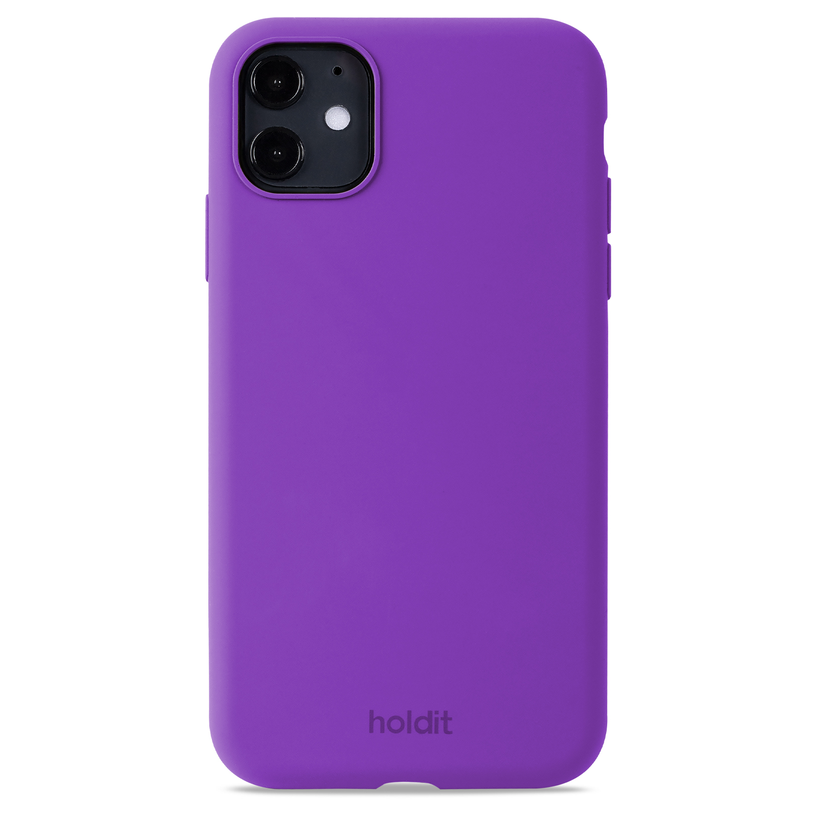 Гръб Holdit Silicone Case за iPhone 11/XR - Тъмно Лилав