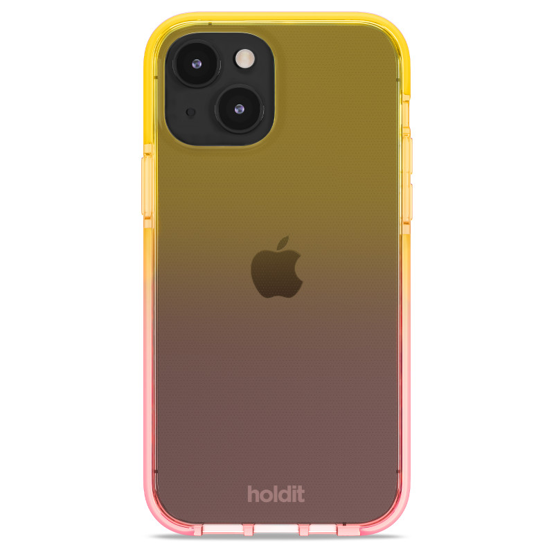 Гръб Holdit Seethru Case за iPhone 14/13- Bright Pink/Orange Juice