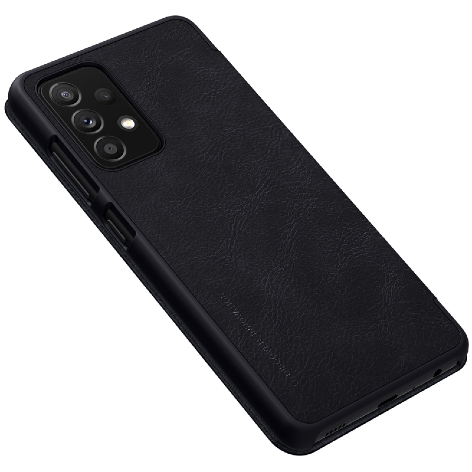 Калъф Nillkin Qin за Samsung Galaxy A52 5G/4G - Черен