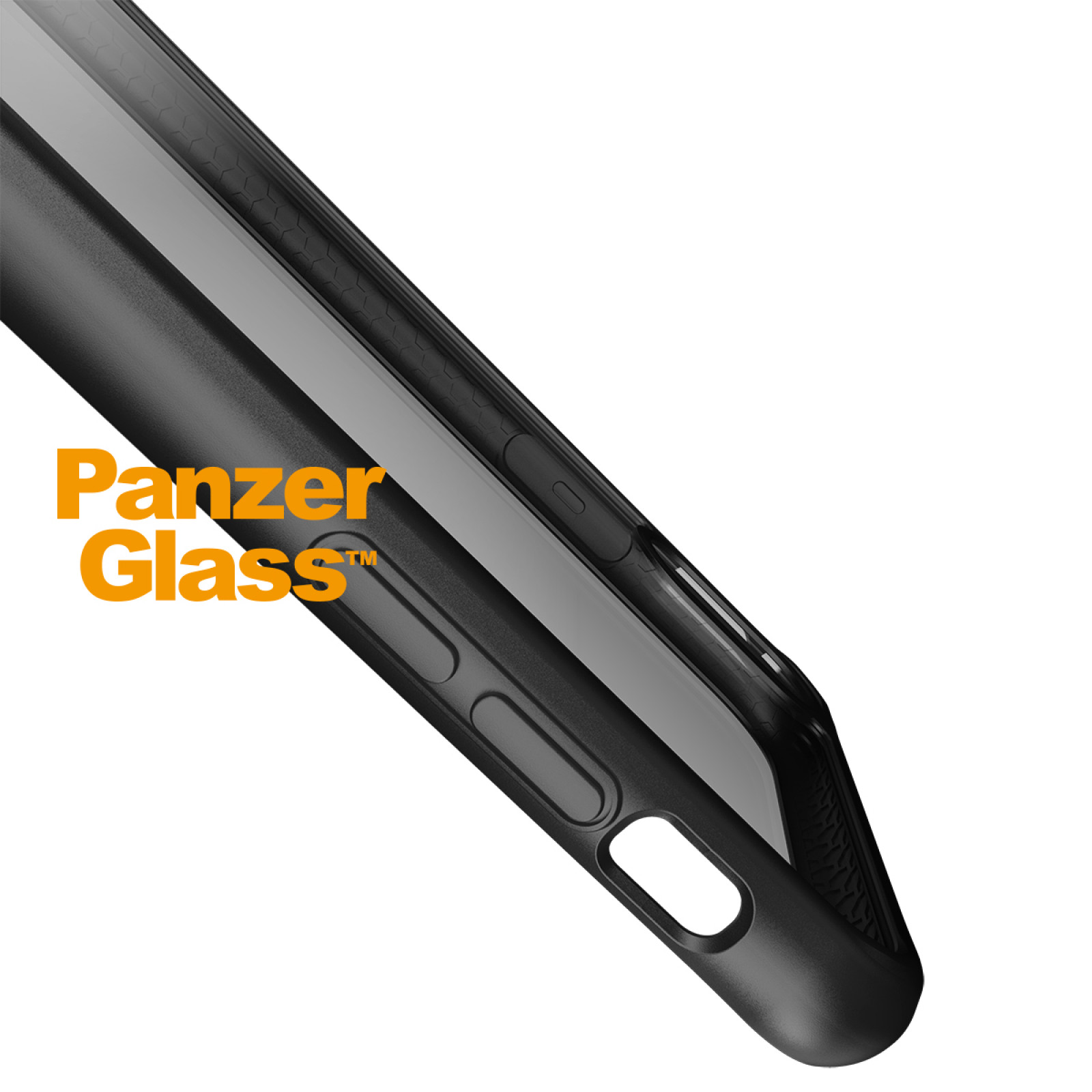 Гръб PanzerGlass за IPhone X/XS - Черна рамка
