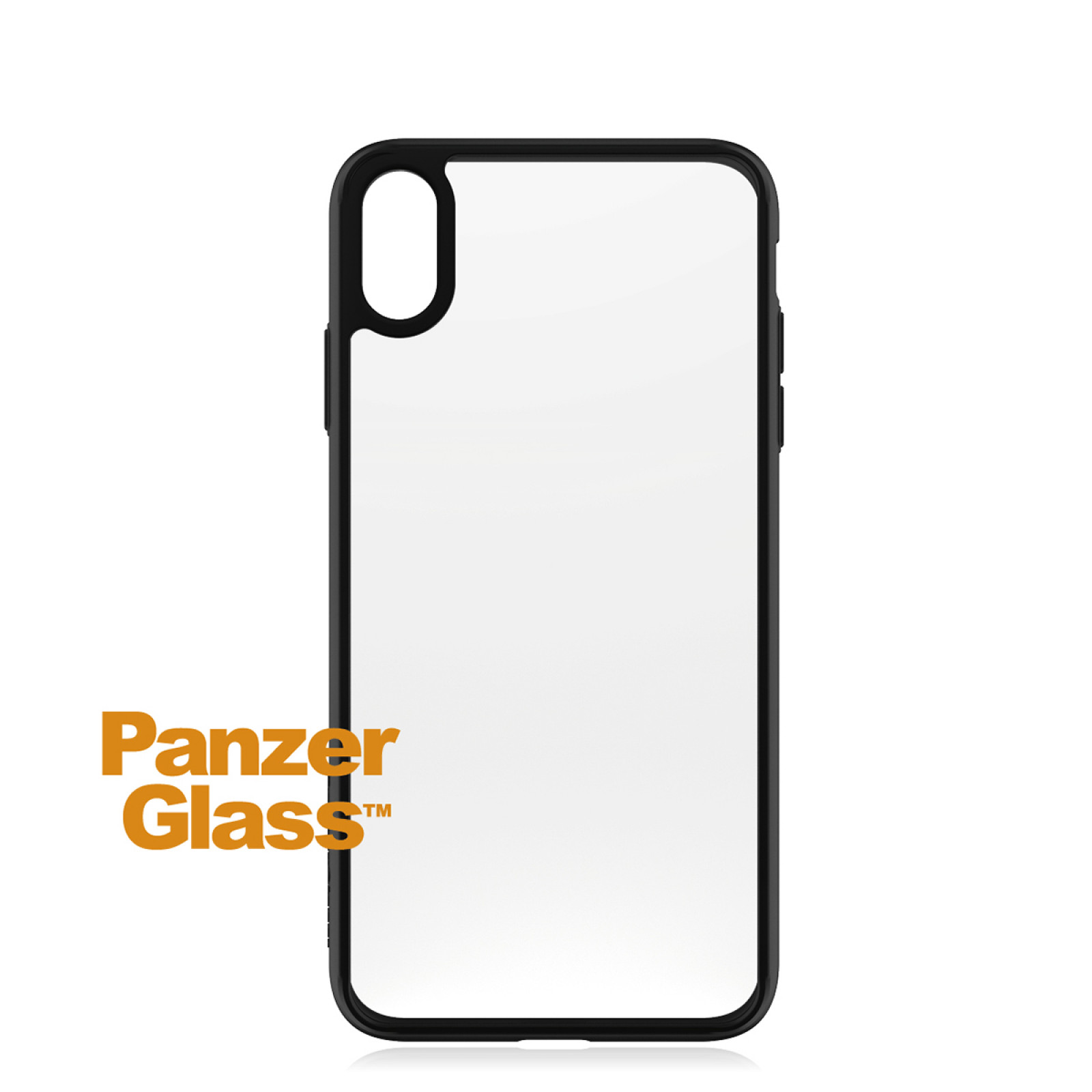Гръб PanzerGlass за IPhone XS Max Clear Case - Черна рамка