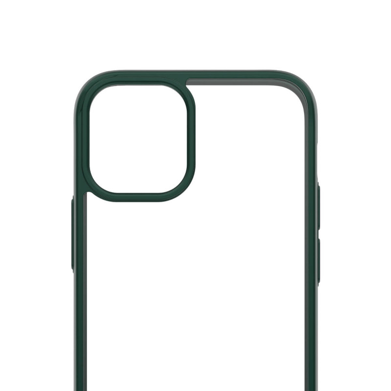 Гръб PanzerGlass за IPhone 12 mini, ClearCase - Зелена рамка