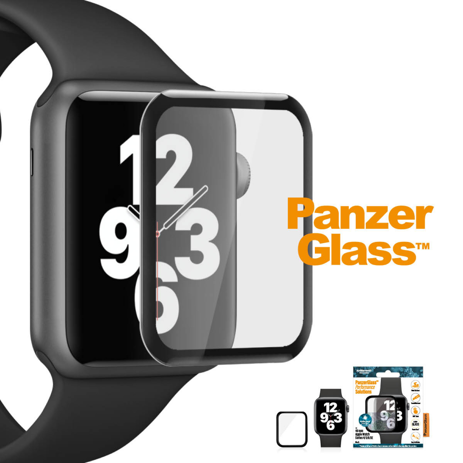 Стъклен протектор PanzerGlass за Apple Watch 4/5  Безцветен