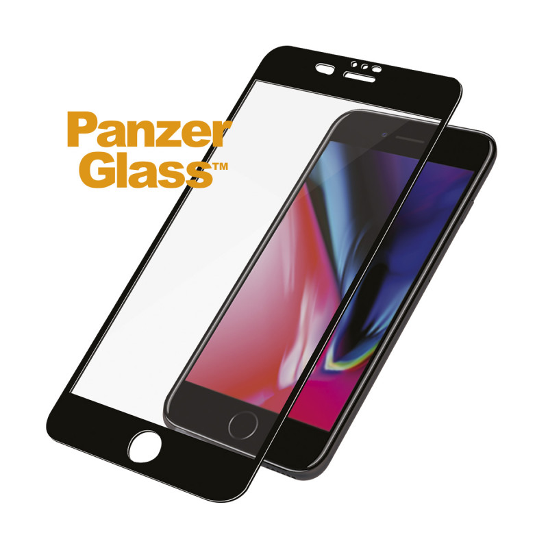 Стъклен протектор PanzerGlass за Apple iPhone 7 Plus/8 Plus Case Friendly Черен