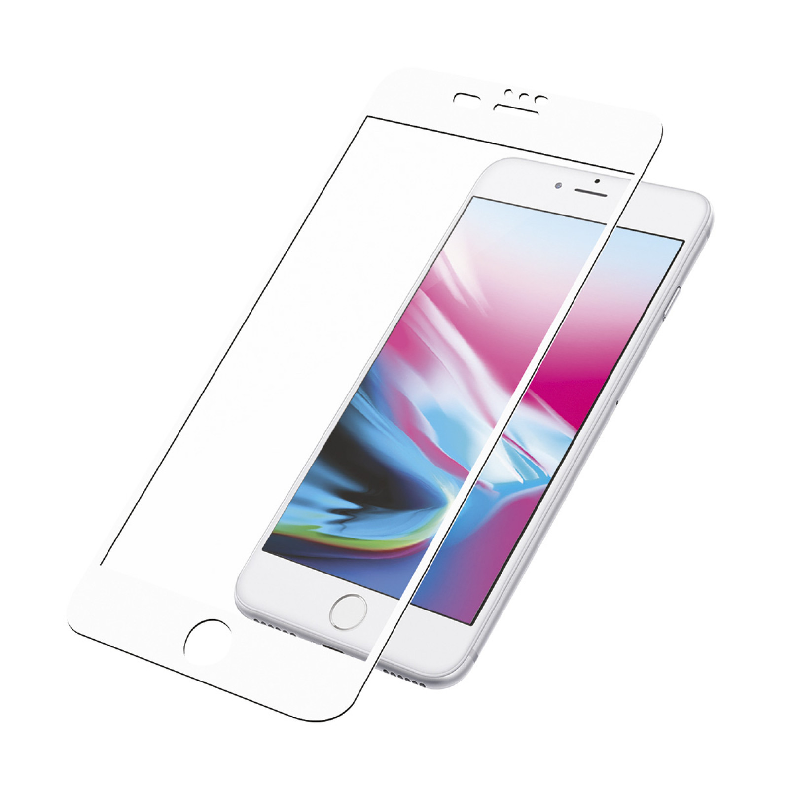 Стъклен протектор PanzerGlass за Apple iPhone 7 Plus/8 Plus Case Friendly Бял