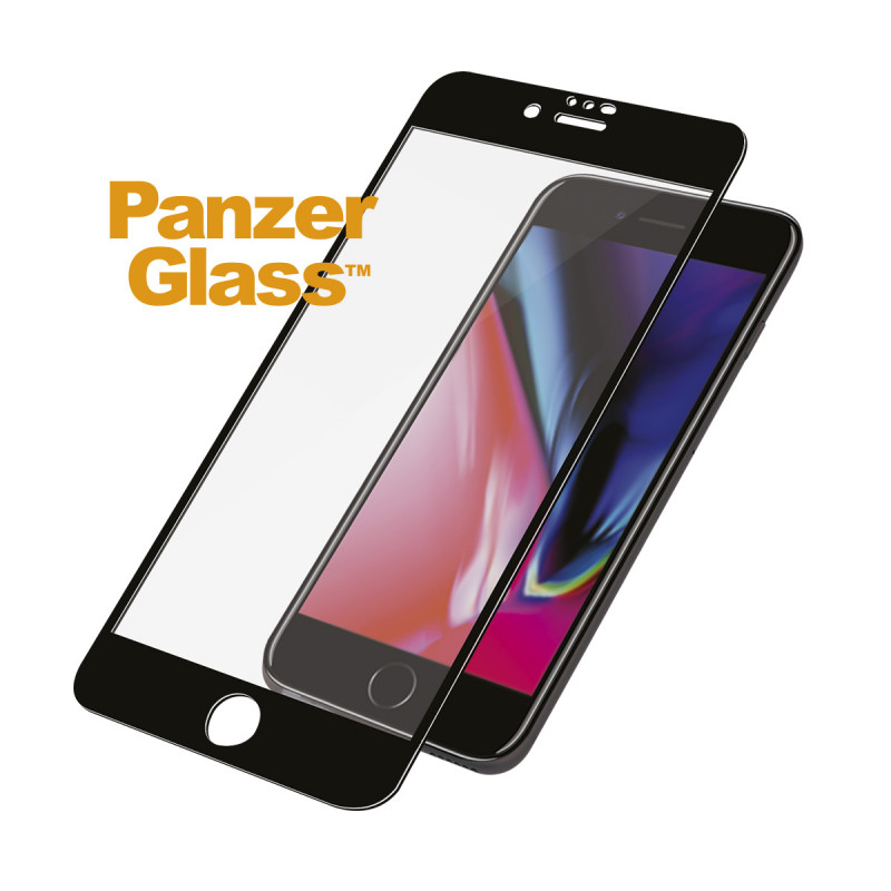 Стъклен протектор PanzerGlass за Apple iPhone 6/6S/7/8/SE 2020/SE2022 Case Friendly Черен