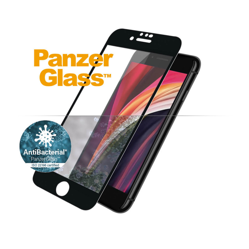 Стъклен протектор PanzerGlass  за Apple iPhone 6/6S/7/8/SE 2020/SE2022 CaseFriendly - Черно