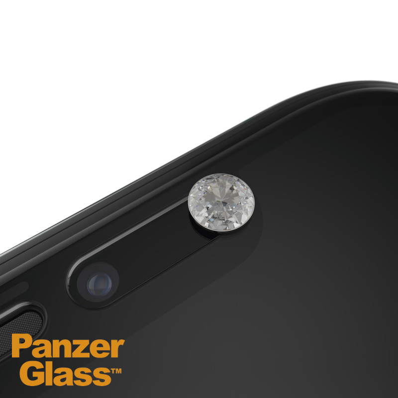 Стъклен протектор PanzerGlass за Apple iPhone X/Xs/11 Pro Case Friendly CamSlider Swarovski Edition Черен