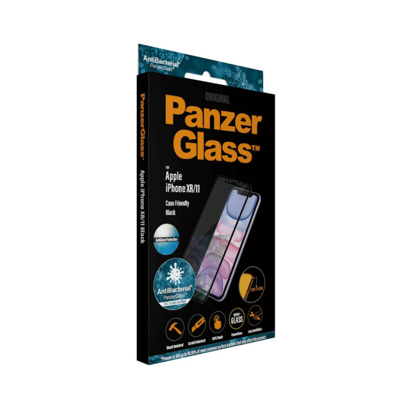 Стъклен протектор Apple iPhone XR/11   PanzerGlass AntiGlare Case Friendly - Черен
