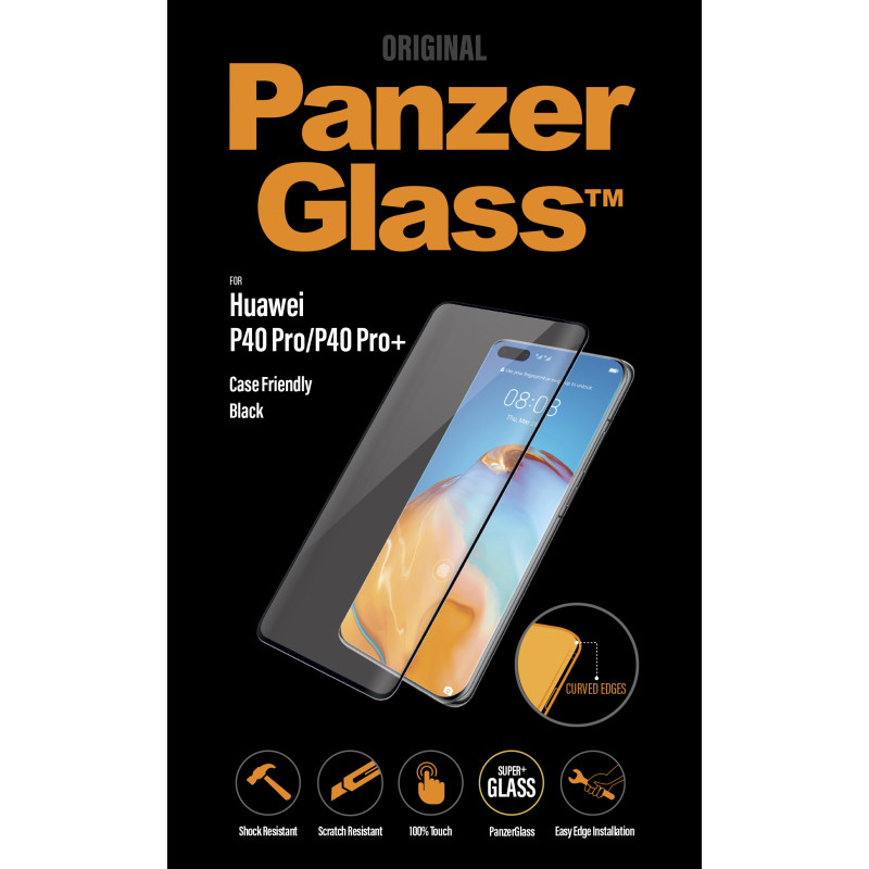 Стъклен протектор Huawei P40 pro PanzerGlass Case Friendly, Black, 117276