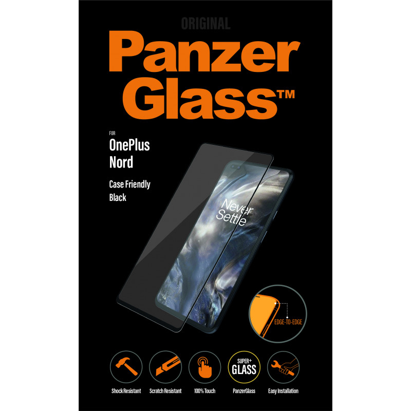 Стъклен протектор PanzerGlass за OnePlus Nord/Nord 2 Case Friendly Прозрачен