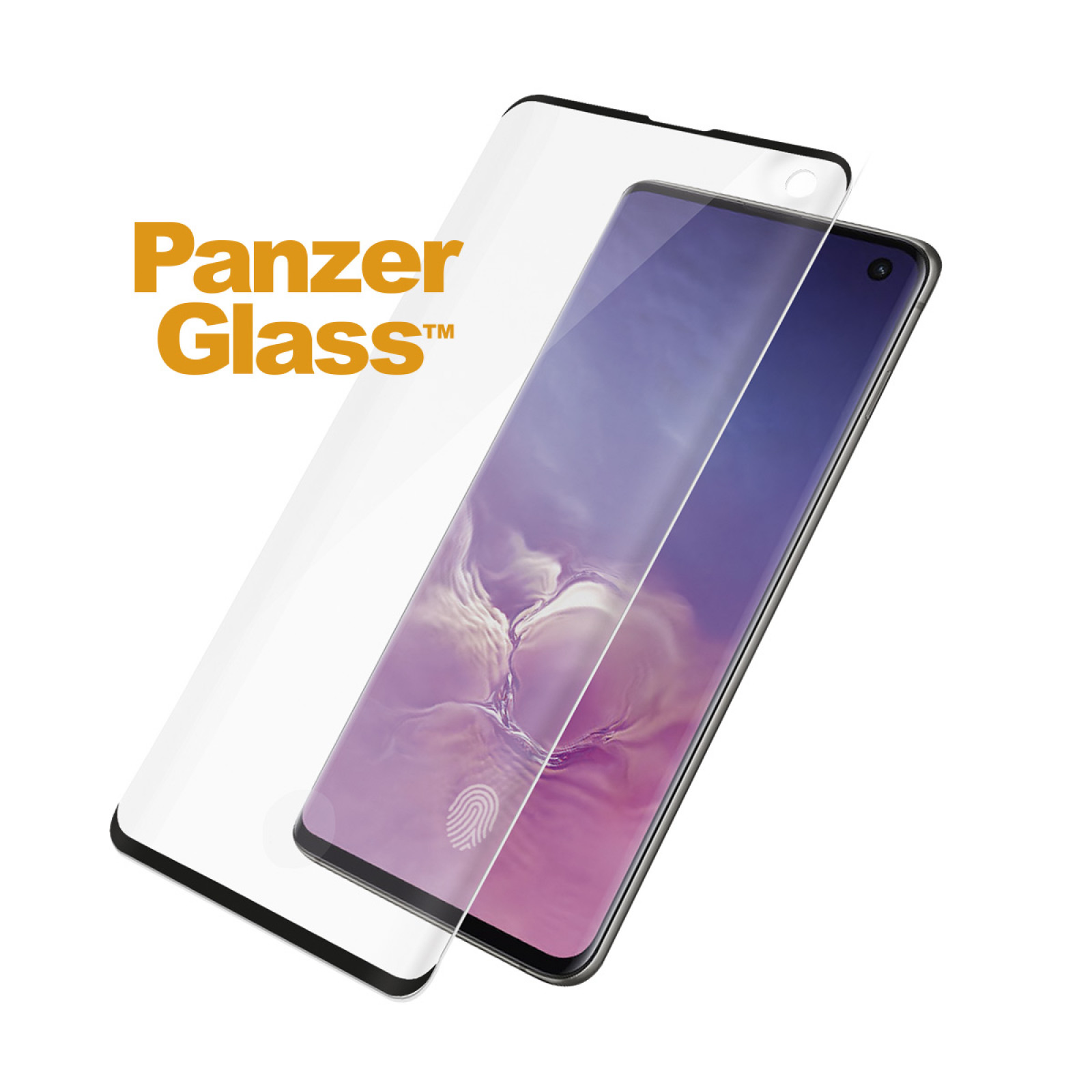 Стъклен протектор PanzerGlass за Samsung Galaxy S10 Case Friendly FingerPrint Прозрачен