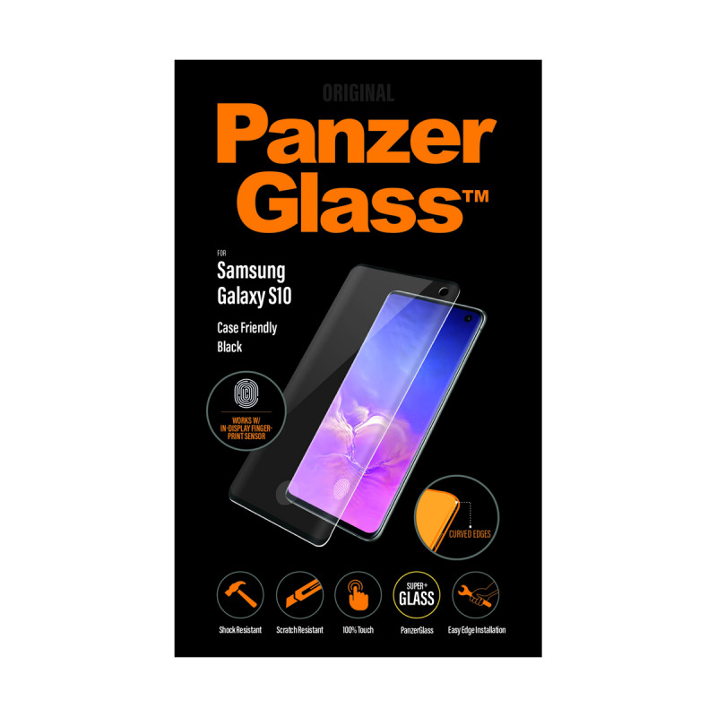 Стъклен протектор PanzerGlass за Samsung Galaxy S10 Case Friendly FingerPrint Прозрачен