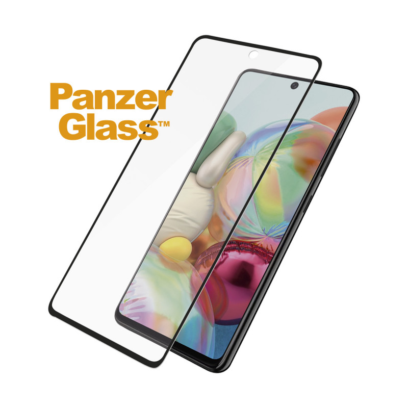 Стъклен протектор PanzerGlass за Samsung Galaxy A71 Case Friendly Черен