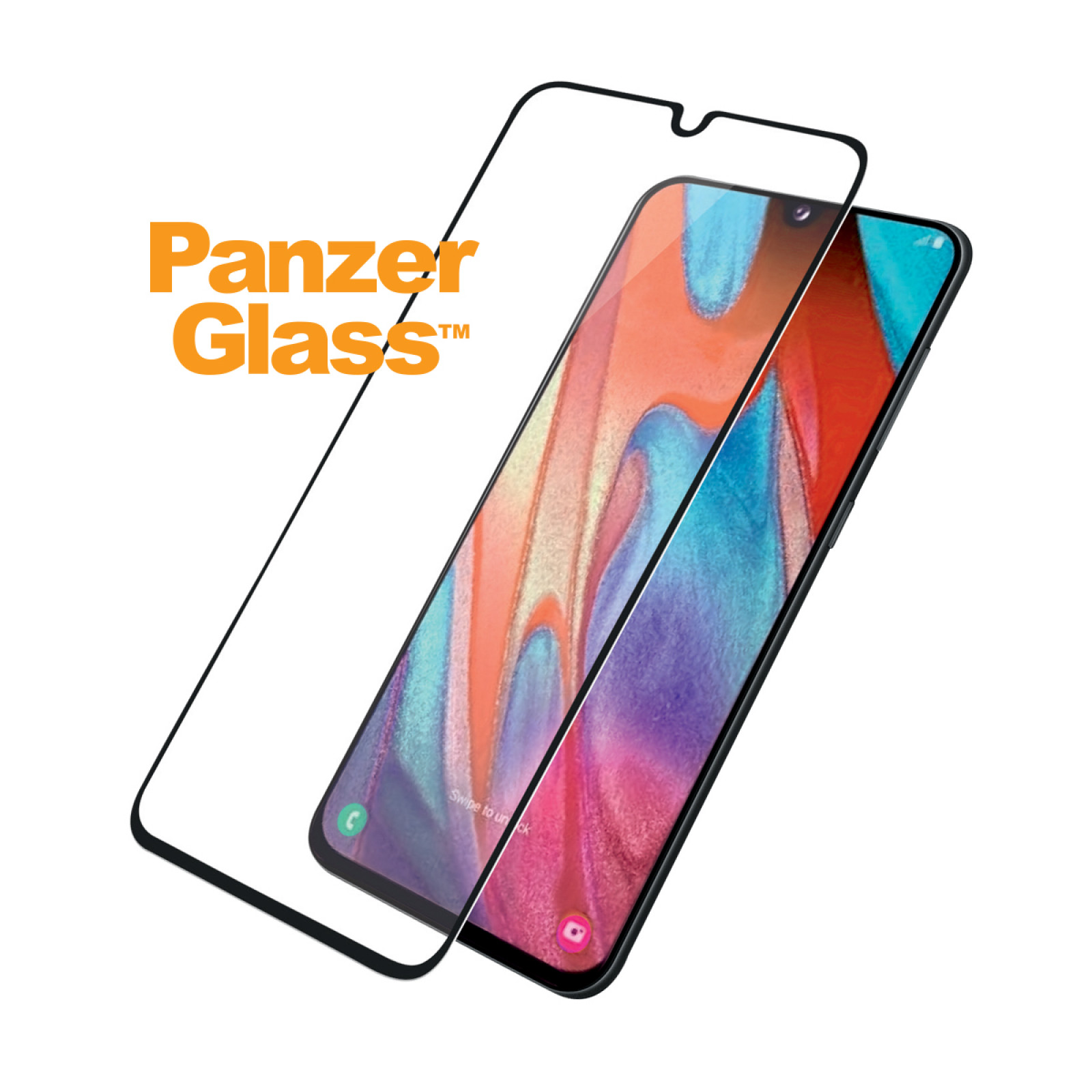 Стъклен протектор PanzerGlass за Samsung Galaxy A41 Case Friendly Черен