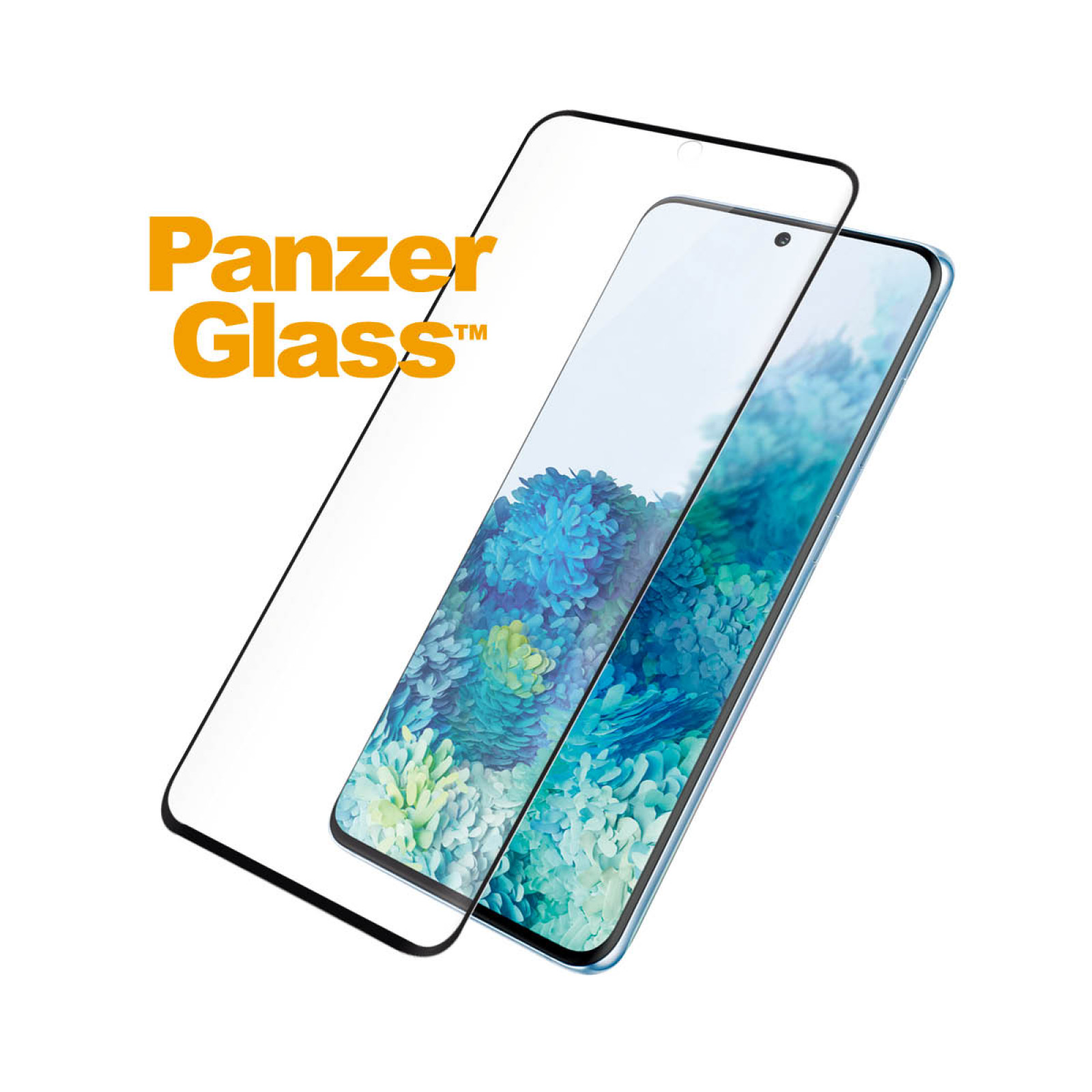 Стъклен протектор PanzerGlass за Samsung Galaxy S20 Plus Case Friendly Черен