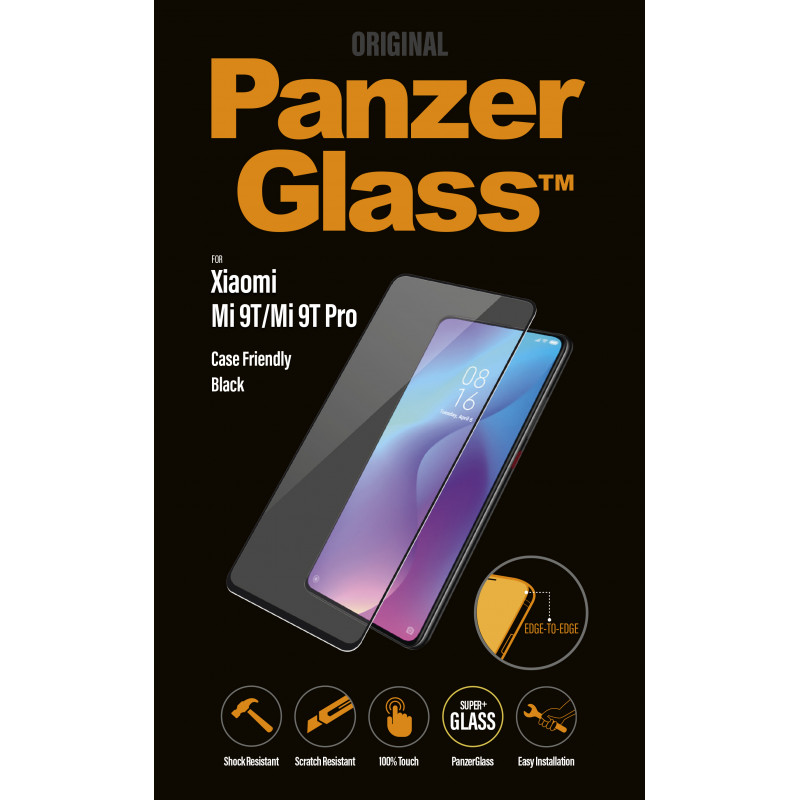 Стъклен протектор PanzerGlass за Xiaomi MI 9T Case Friendly Черен