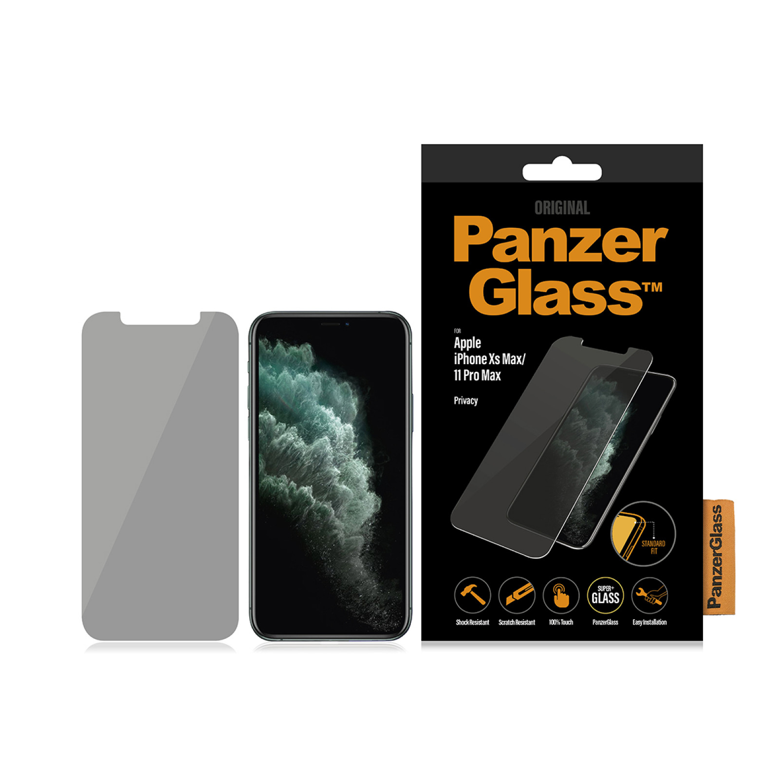 Стъклен протектор PanzerGlass за Apple iPhone Xs Max/11 Pro Max Privacy Безцветен
