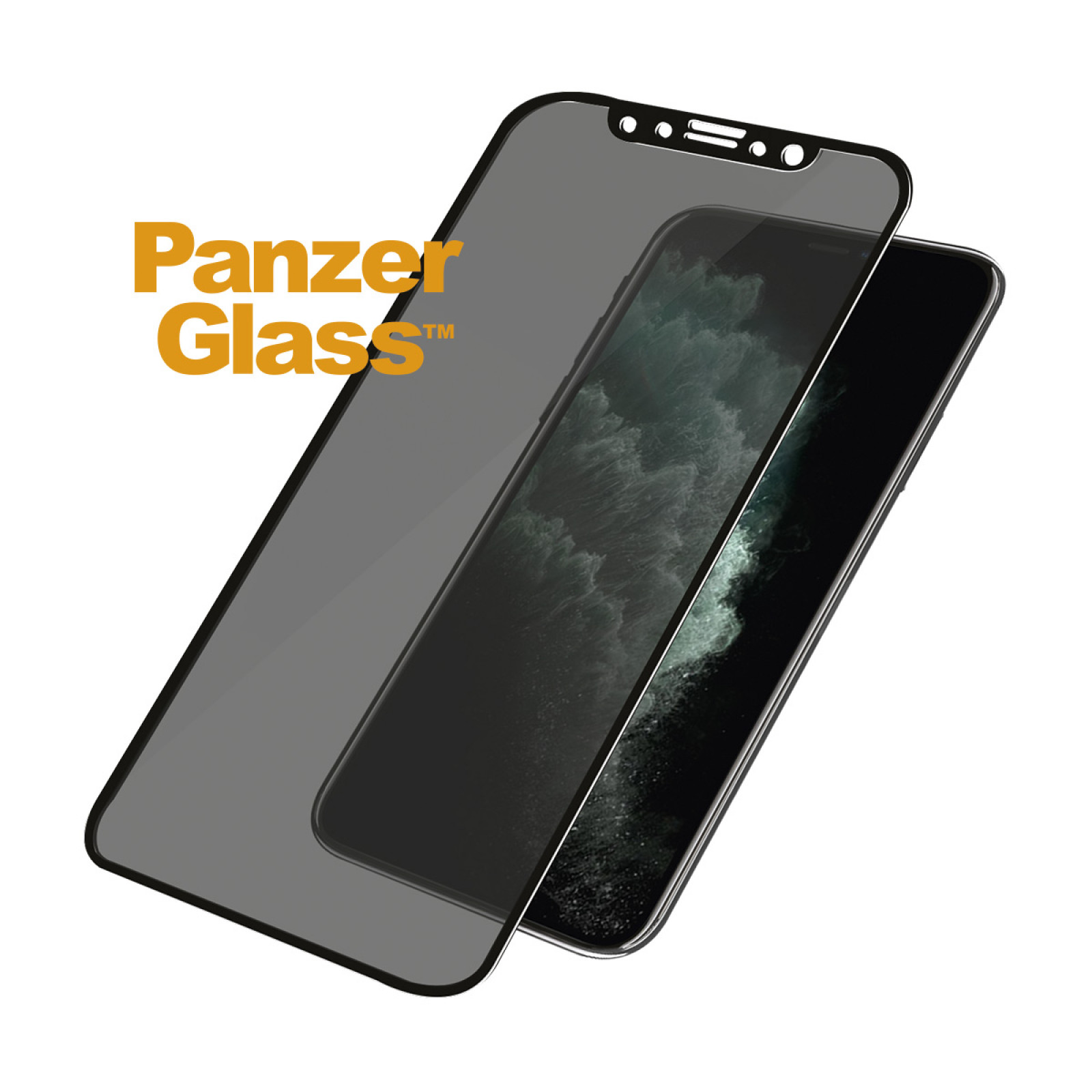 Стъклен протектор Apple iPhone Xs Max/11 Pro Max PanzerGlass Case Friendly Privacy - Черен, 117078