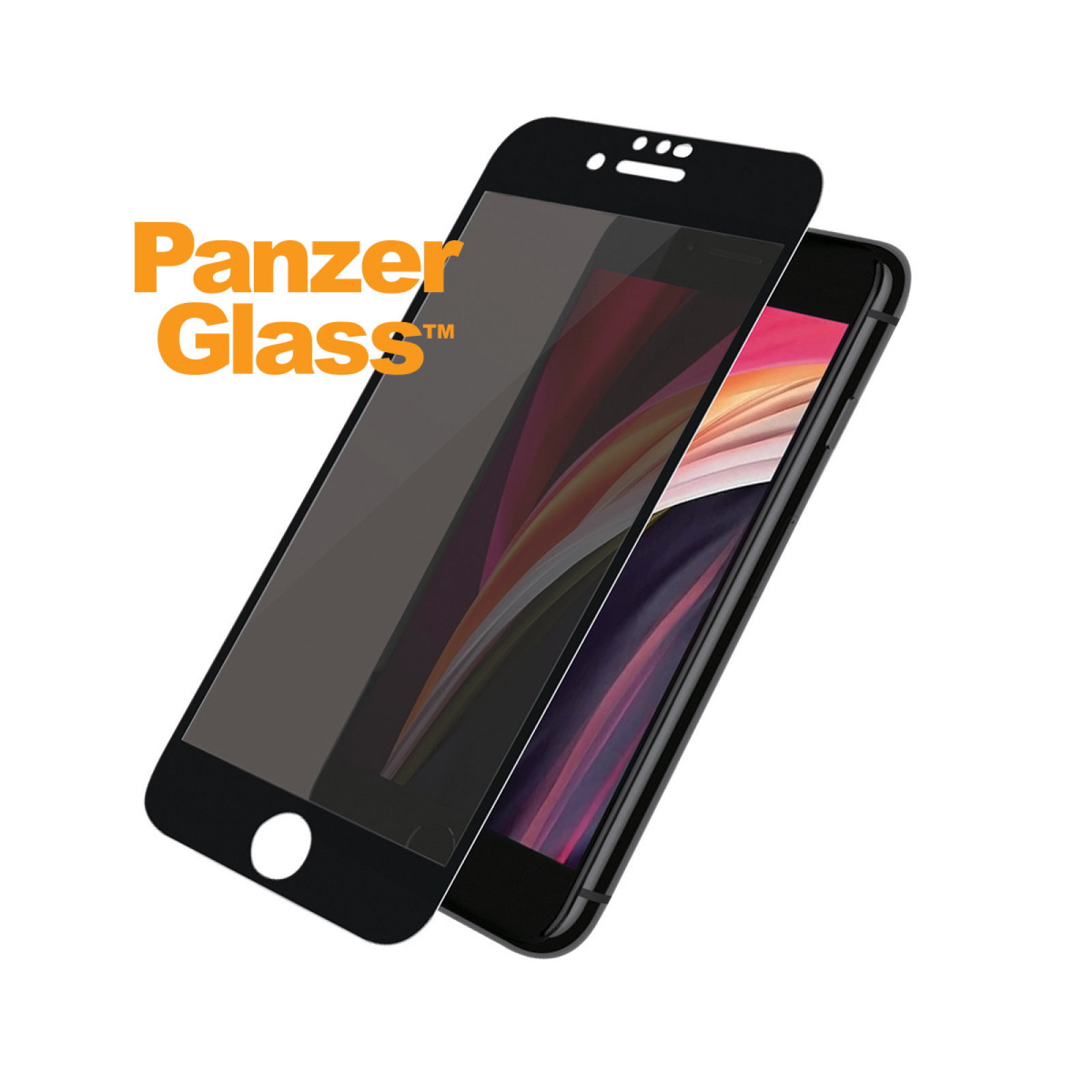 Стъклен протектор Apple iPhone 6/6S/7/8/SE 2020/SE2022  PanzerGlass CaseFriendly, Privacy - Черно