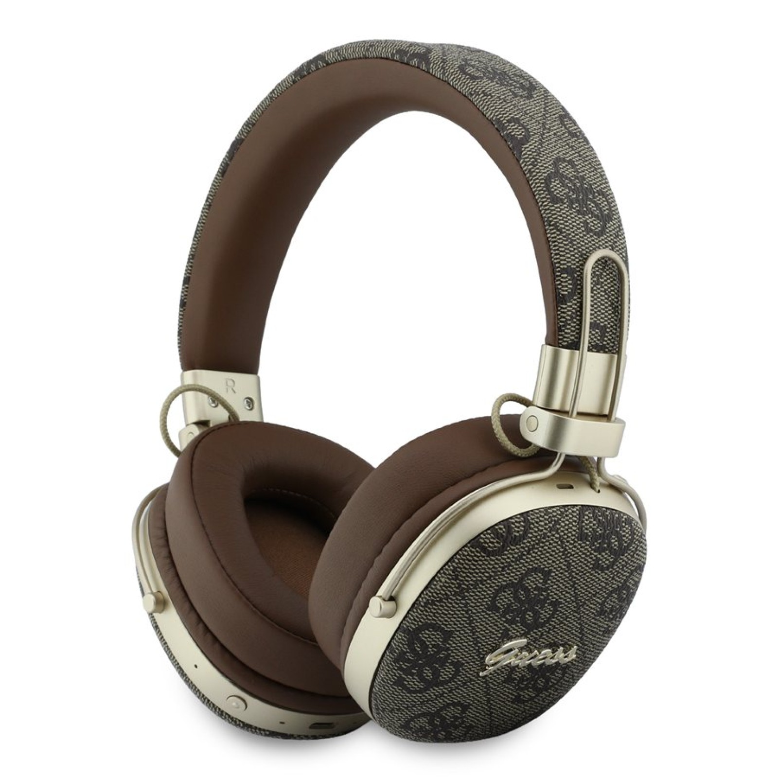 Bluetooth слушалки Guess ENC Metal 4G Script Logo - Кафяви - Bluetooth слушалки | Phoneplay.bg