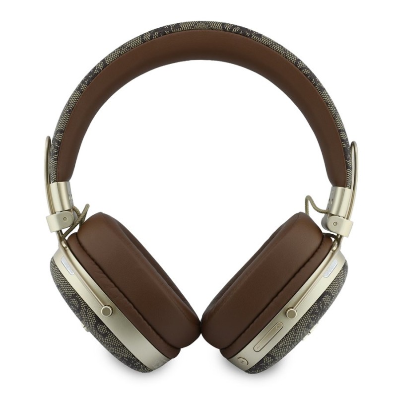 Bluetooth слушалки Guess ENC Metal 4G Script Logo - Кафяви - Bluetooth слушалки | Phoneplay.bg