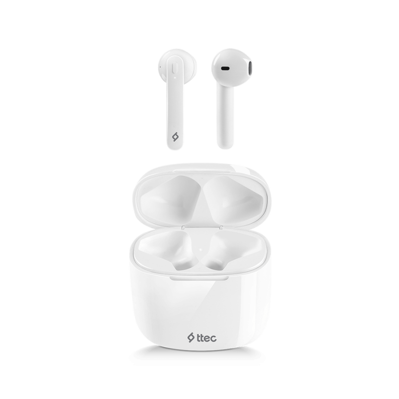 Bluetooth слушалки ttec AirBeat Lite  True Wireless Headsets - Бели, 117068