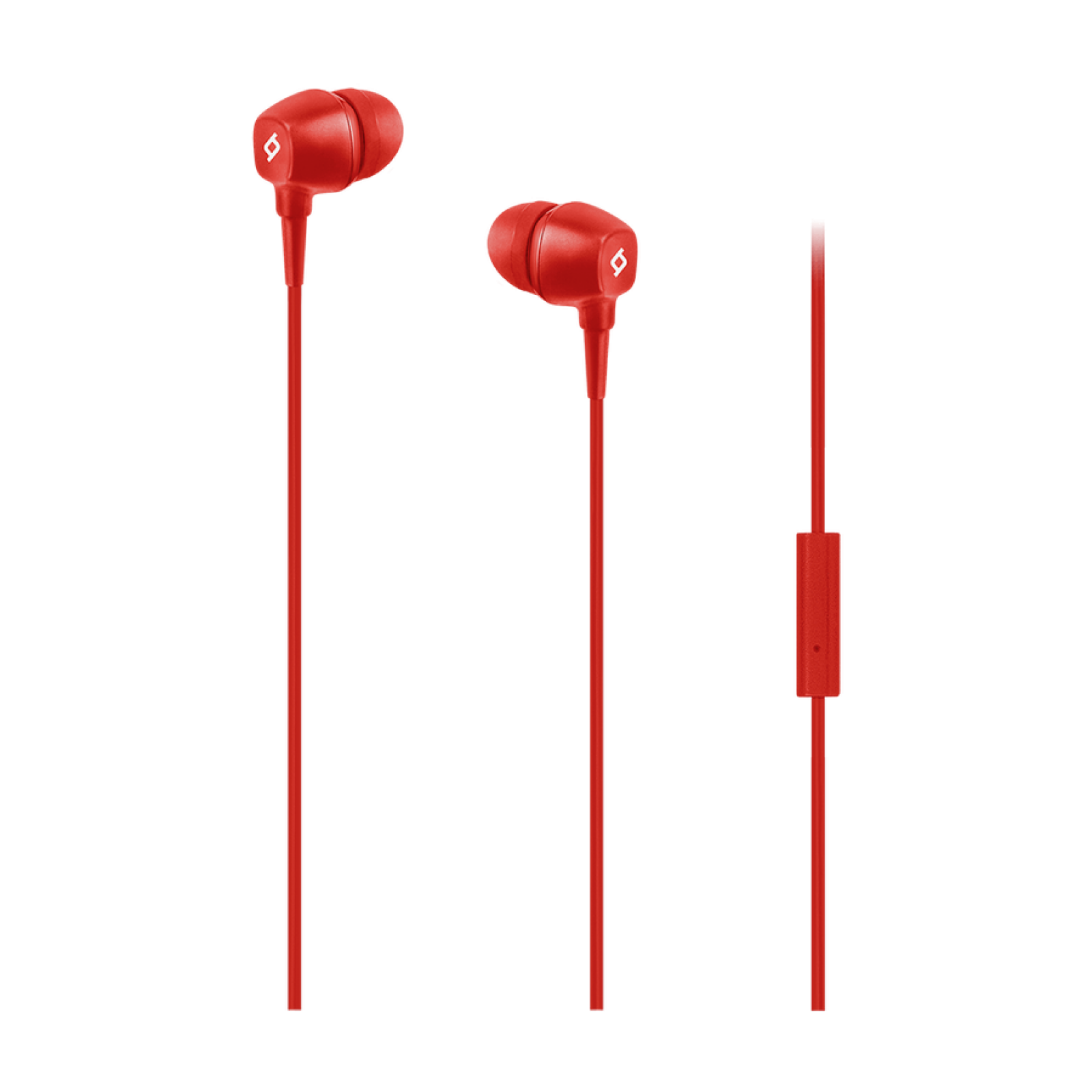 Слушалки Pop In-Ear Headphones with Microphone , 3.5mm  -  Червени, 117947