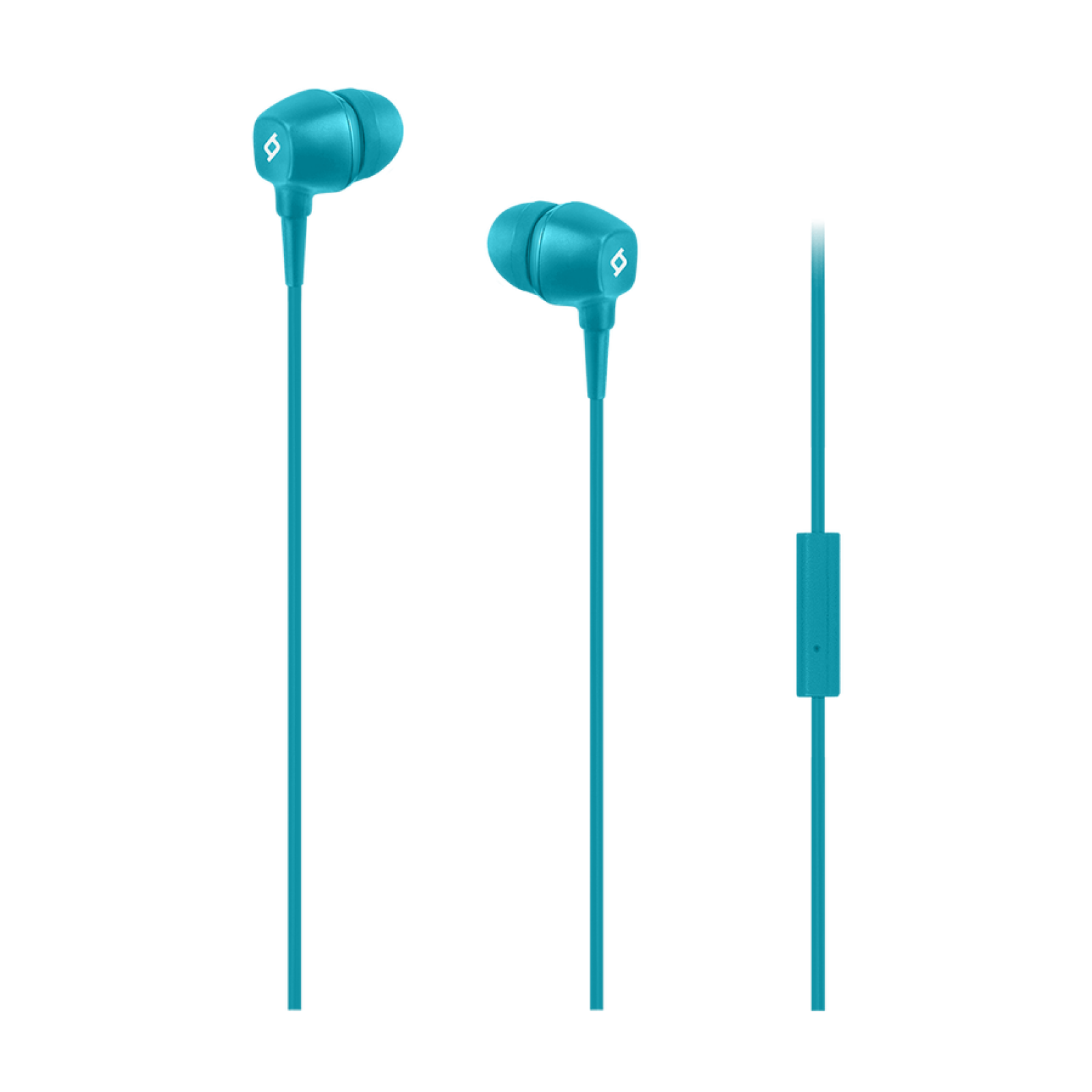 Слушалки Pop In-Ear Headphones with Microphone , 3.5mm  - Turquoise, 117950