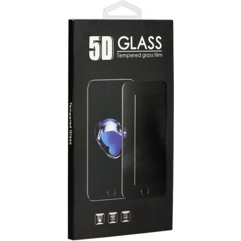 Стъклен протектор 5D Full Glue Tempered Glass за Xiaomi Redmi Note 9 - Черен
