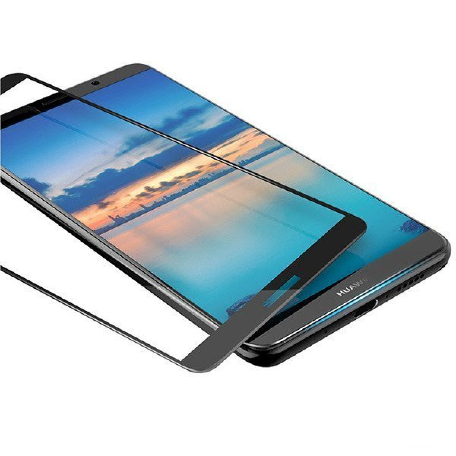 Стъклен протектор Lion  Full Glue Samsung Galaxy A9 2018 за цял екран - Черна рамка